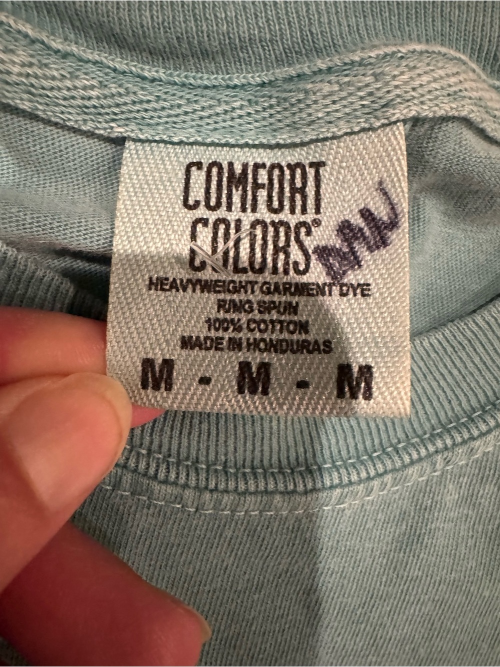 Comfort Colors Light Blue Everglades Short Sleeve Tee - Picture 3 of 4